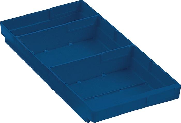 Boîte pour étagère L400xl240xH65mm bleue polypropylène RASTERPLAN_0