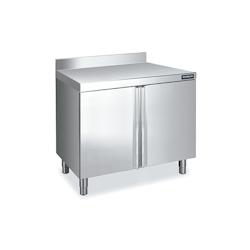 Distform Meuble Inox Mural avec Portes Battantes et Dosseret Gamme 600 Inox1 porte 500x600x600xmm - 641094558093_0