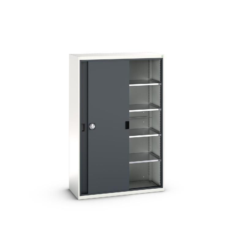 Armoire Verso Portes Coulissantes avec 4 tablettes_0