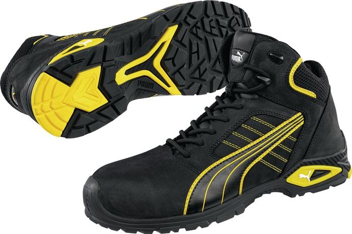 Botte de sécurité Amsterdam Mid taille 43 noir/jaune S3 SRC EN ISO 20345 cuir nubuck PUMA_0