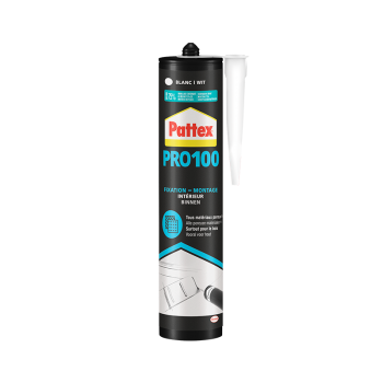 Colle mastic de fixation acrylique - 55kg/cm2 - Pattex pro 100 - henkel - réf. Ag00155_0