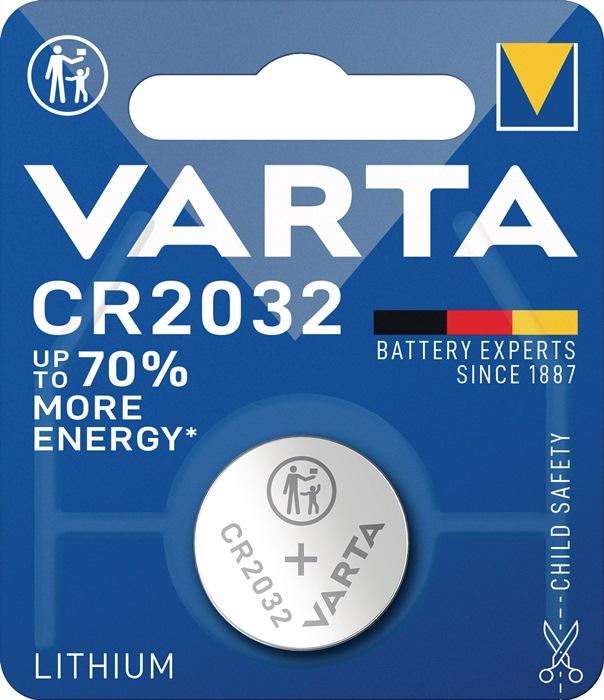 Pile boutons Electronics 3 V 220 mAh CR2032 20 x 3,2 mm VARTA_0