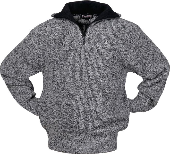 Pullover taille XXL noir/blanc moucheté 100 % polyacrylique SCHEIBLER_0