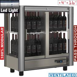 Vitrine à vins réfrigérée modulable traversante 216 l positive - PVV-3/TR-R6_0