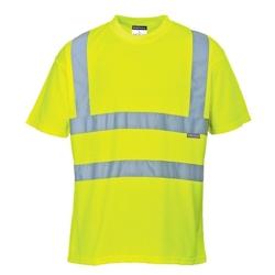 Portwest - Tee-shirt manches courtes en maille nid d'abeilles HV Jaune Taille 4XL - XXXXL 5036108128365_0