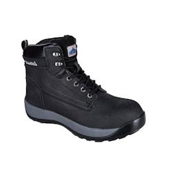 Portwest - Chaussures de sécurité montantes en nubuck CONSTRUCTO S3 HRO Noir Taille 43 - 43 noir matière synthétique 5036108201976_0