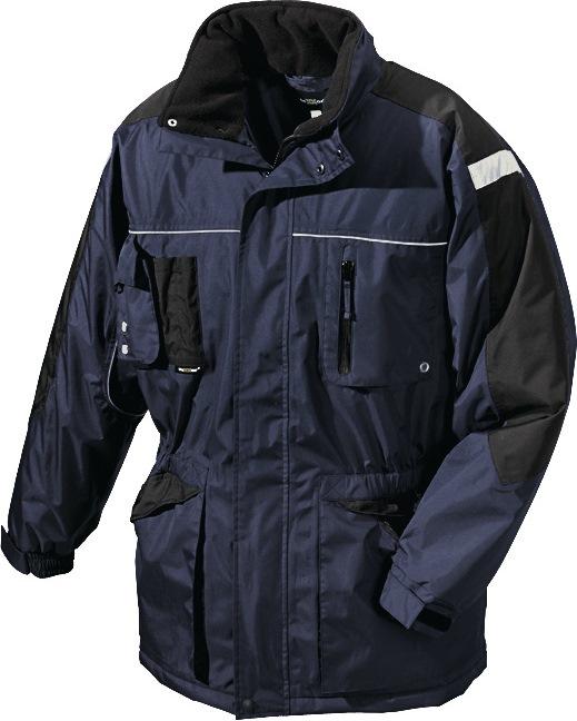 Blouson d'hiver AALBORG taille XXL marine/noir 100 % PES TEXXOR_0