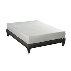 Ensemble   Matelas Mémoire de forme + Sommier Bois 140x190 cm SENSITIVE OLYMPE LITERIE - blanc Mousse à mémoire de forme 4VP.VB.K15.1419_0