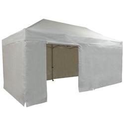 FRANCE BARNUMS Tente pliante PRO 3x6m pack côtés - 6 murs - ALU 55mm/PVC 580g Norme M2 - blanc - FRANCE-BARNUMS - blanc métal 240_0
