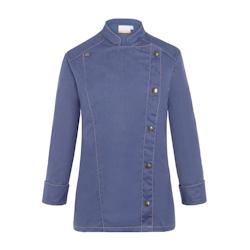 KARLOWSKY Veste de cuisine femme, jean , manches longues , VINTAGE BLUE , 40 - 40 bleu 4040857044662_0