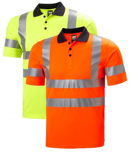 Polo haute visibilité Helly Hansen, Coloris : Jaune Fluo, Taille : L_0