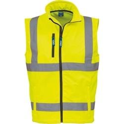 Bodywarmer softshell haute visibilité  jaune T.XL Yoko - XL jaune polyester 6933883200387_0