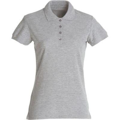 CLIQUE Polo basic Femme Gris Chiné XL_0