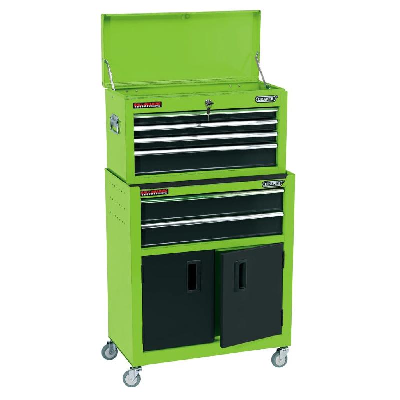 Draper tools armoire et coffre à outils combi 61,6x33x99,8 cm vert 429542_0