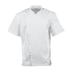 Veste de cuisinier à manches courtes Chef Works Cannes S - S blanc BB669-S_0