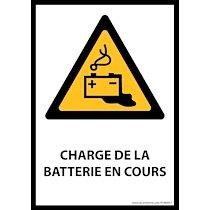 Panneau - Charge en cours de la batterie - W026 - format portrait   - 210 x 297 - Vinyle souple autocollant - Lot de 2_0