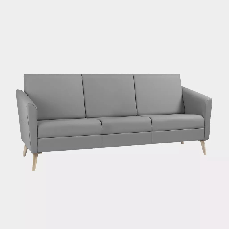 Fauteuil 3 places dossiers hauts So Wind - Vinyle Ginkgo, Lilas (013 32 008), Sans_0