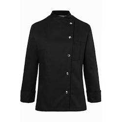 KARLOWSKY Veste de cuisine femme, manches longues, avec boutons, noir , 50 - 50 noir 4040857984890_0