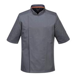 Portwest - Veste de cuisine manches courtes en tissu aéré Gris Taille 2XL - XXL gris 5036108323494_0