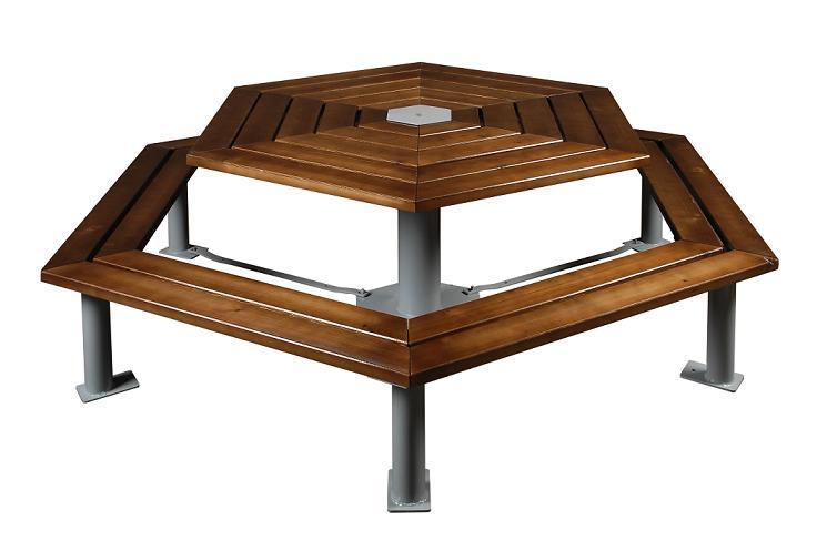 Table pique nique en bois Hexago_0