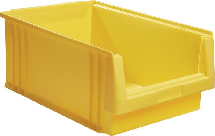 Boîte de rangement à  ouverture frontale PLK L500xl315xH200mm PP jaune LA-KA-PE_0