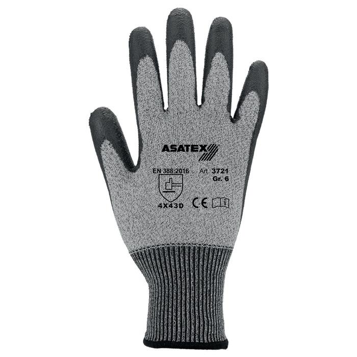 Gant de protection contre les coupures taille 9 gris chiné/noir EN 388 catégorie EPI II EN 388 10 paires ASATEX_0