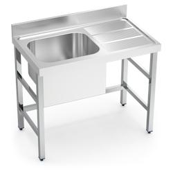 FRICOSMOS-Évier avec support 1C,ED 1000x700x850 mm. Dimensions du godet 500x500x300 mm. - inox 8434029616904_0