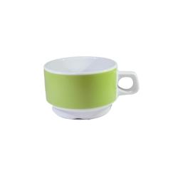 Hel - tasse the 15 cl ø.78 ht 53 mm couleur vert anis - par 12 - porcelaine 3700924022795_0