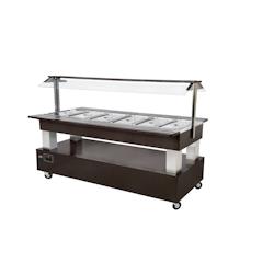 Roller Grill Salad'bar bain-marie 6 x GN 1/1, wenge, SB 60 C Roller Grill - Bois massif SB 60 C_0