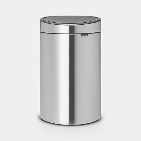 Poubelle Touch Bin New Recycle - 23 + 10 litres - Matt Steel Brabantia UGS100680_0