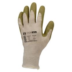 Coverguard - Gants anti-chaleur en coton et PE recyclé avec paume enduit latex EUROHEAT GREEN (Pack de 10) Blanc Taille 9 - 5450564060340_0