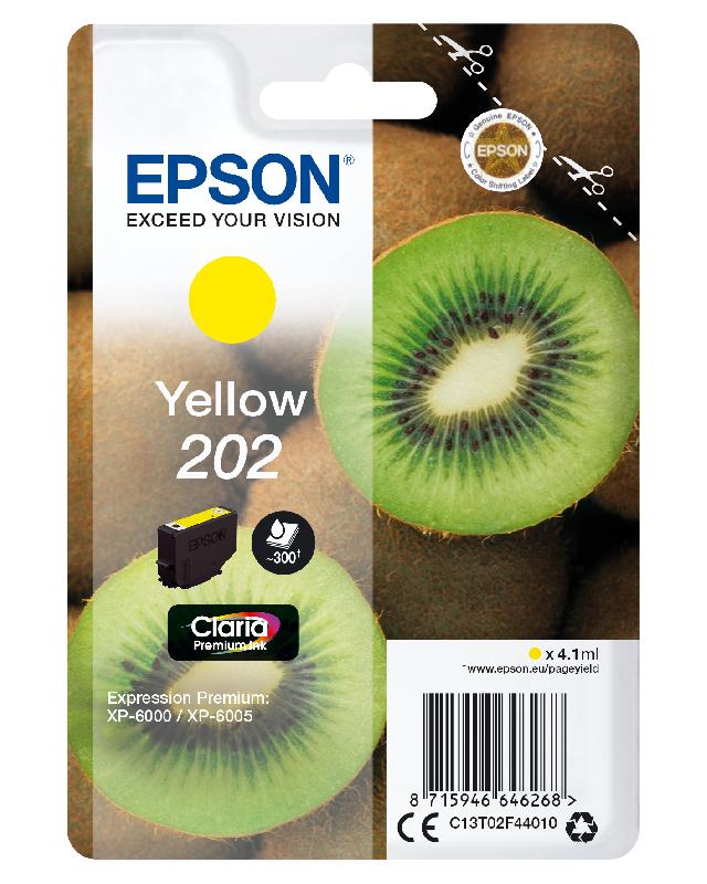 Epson Kiwi Singlepack Yellow 202 Claria Premium Ink_0