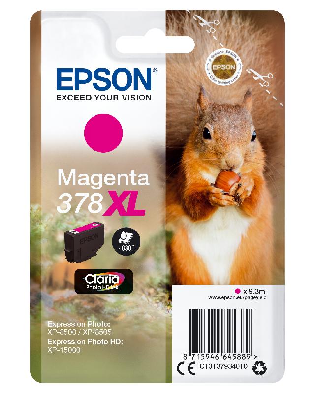 Epson Singlepack Magenta 378XL Claria Photo HD Ink_0