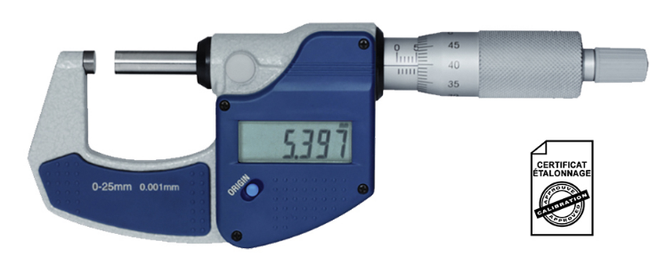 Micromètre digital 0-25 mm + certificat #2921sc/et_0