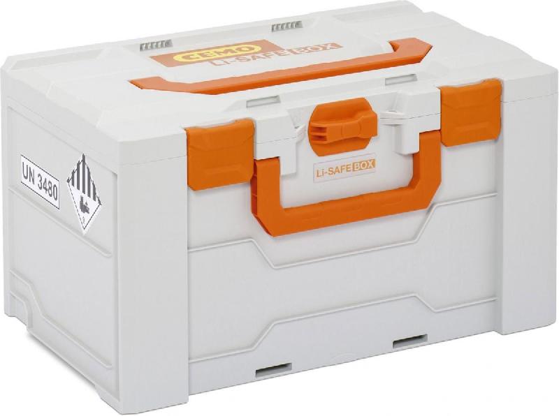 Box anti-feu batteries Li-Safe 2-L homologué ADR en polyéthylène haute densité (PEHD) - CEMO - 11872_0