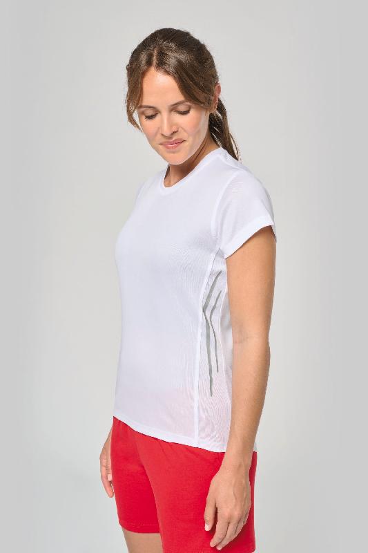 T-shirt de sport bi-Matière manches courtes femme -  Réf: PA466_0