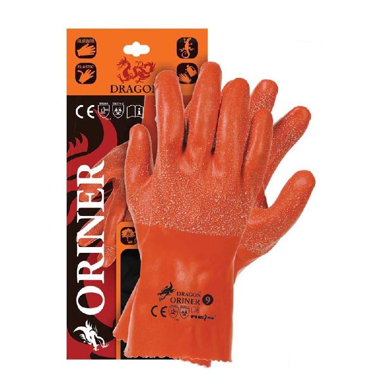 REIS ORINER11 DRAGON LOT DE 12 GANTS DE PROTECTION ORANGE TAILLE 11_0