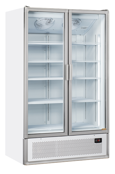 Armoire réfrigérée pour boissons blanc 2 portes vitrées led  1200l - TKG 1200_0