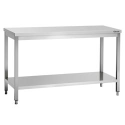 Bartscher Table de travail en acier inoxydable avec étagère | 700 mm de profondeur | 850 mm de hauteur_0