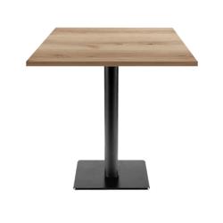 Restootab - Table 70x70cm - modèle Milan T chêne delano - marron fonte 3760371511754_0