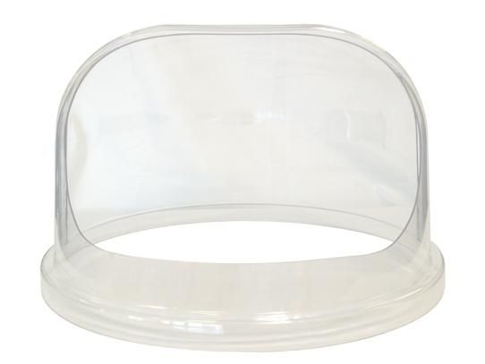 Bulle de protection pour bassines à barbe à papa en plastique transparent 66CM_0