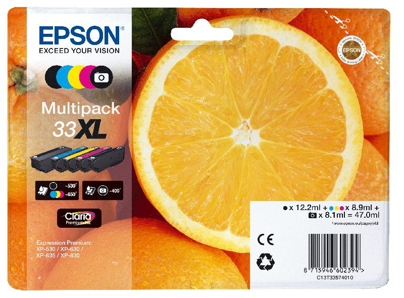 Epson Oranges Multipack 5-colours 33XL Claria Premium Ink_0
