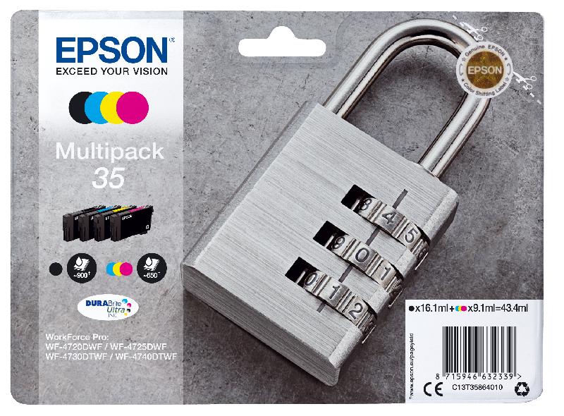 Epson Padlock Multipack 4-colours 35 DURABrite Ultra Ink_0