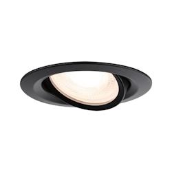 Paulmann Spot encastré Nova Plus  orientable IP65 rond 93mm 30° GU5,3 / GU10 max. 35W  230/12V gradable  Noir mat 92460 - noir 92460_0