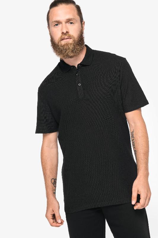 Polo écoresponsable maille gaufrée homme  -  Réf: NS205_0