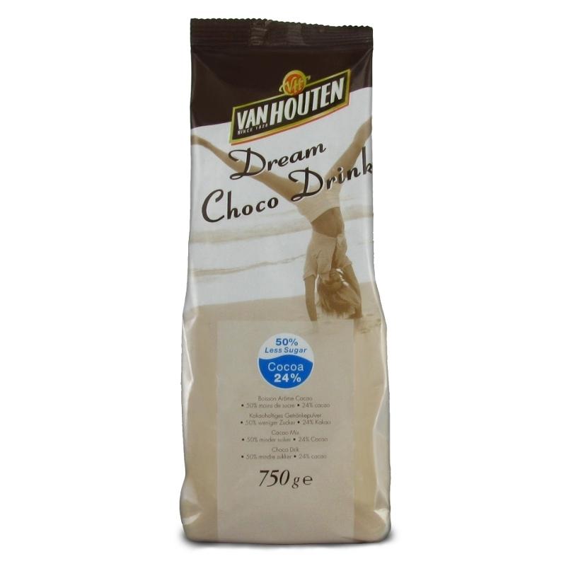 Boisson au chocolat en poudre VAN HOUTEN Dream 16% cacao - 1 kg