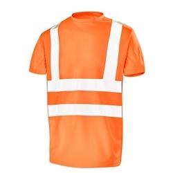 Cepovett - Tee-shirt manches courtes Fluo Base 2 Orange Taille S - S 3603622251484_0