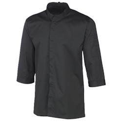 METRO PROFESSIONAL Veste de cuisine homme manches 3/4 longues bimatière noir T.XL - XL textile 7160-23_0