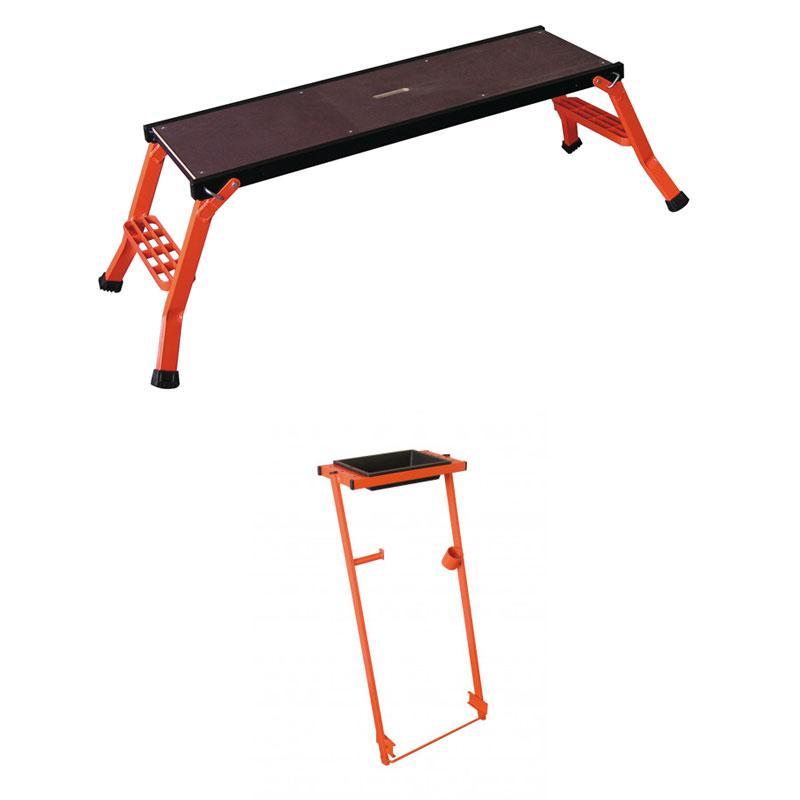 Plateforme de Travail Aluminium L 125 cm x h 42 cm + Porte-Outils - MONDELIN - 500510+500512_0