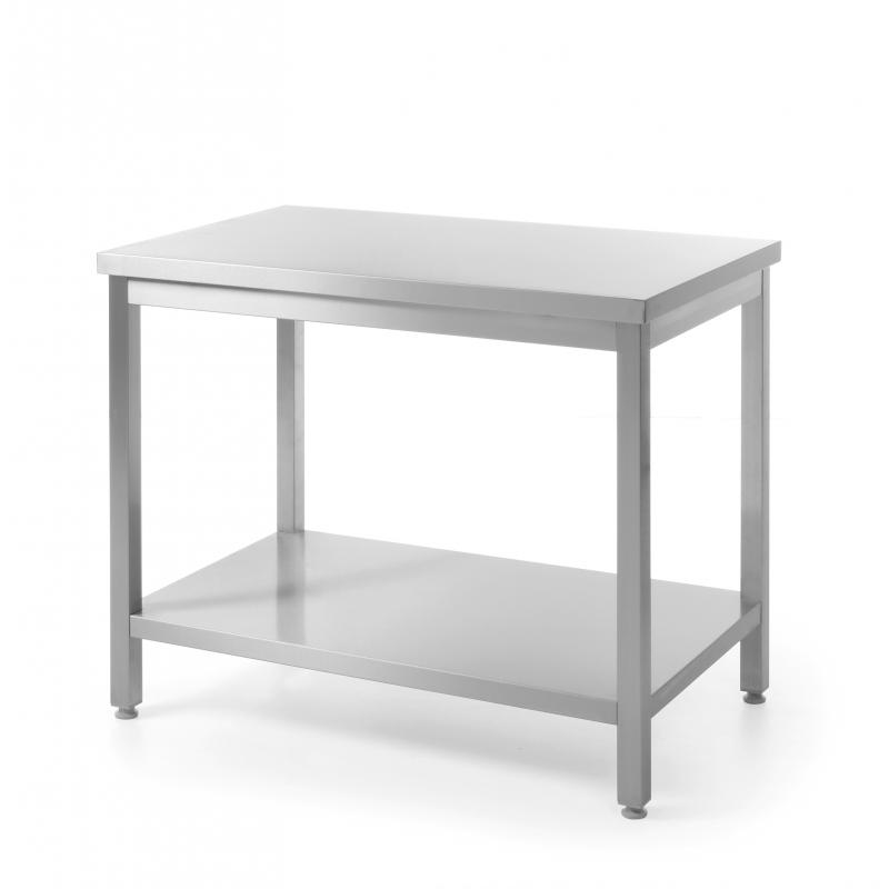 Table de travail inox avec étagère 1500x700x900 soudée - 930107150S_0